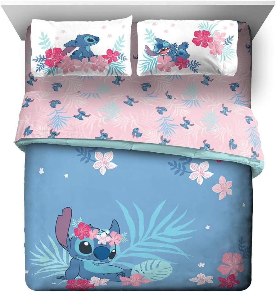 Disney Lilo & Stitch Paradise Dream 7 Piece Queen Bed Set