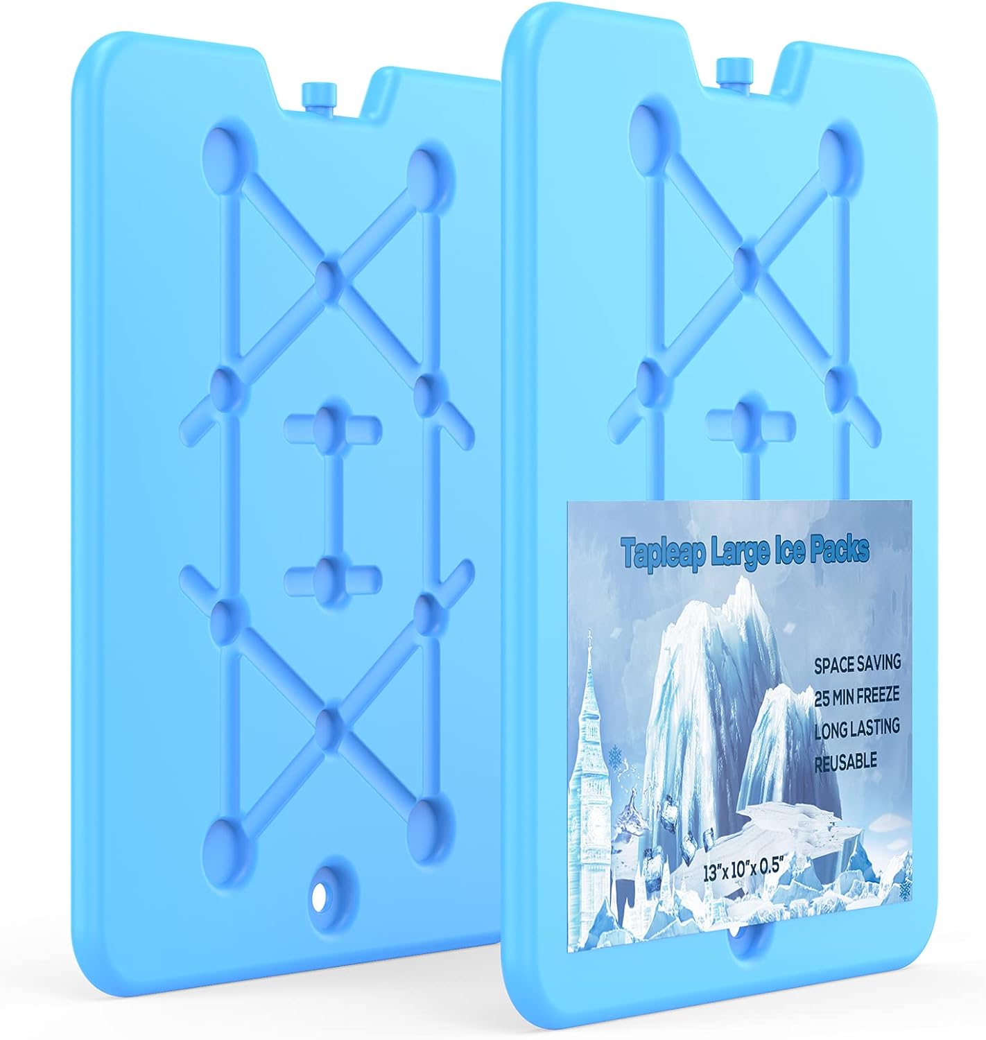 Long Lasting Reusable Ice Blocks - Quick Freeze - Set of 2