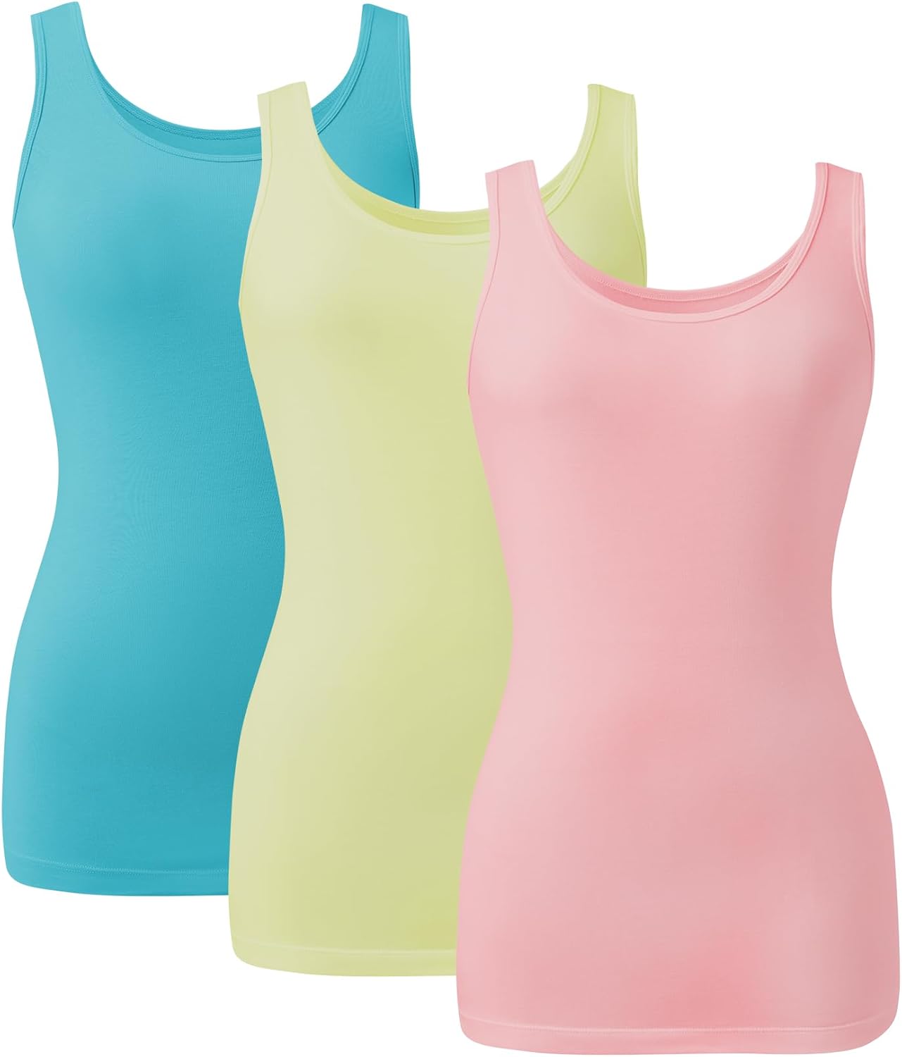 Bamboo Rayon Camisole Tops for Women - Soft & Breathable 3 Pack