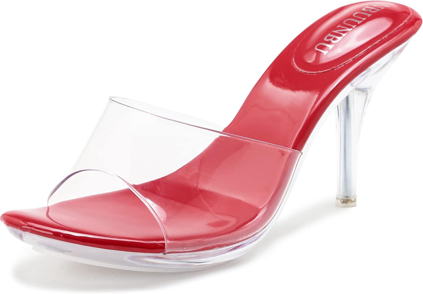 Silver Clear Heels for Women - Sexy Stiletto Sandals