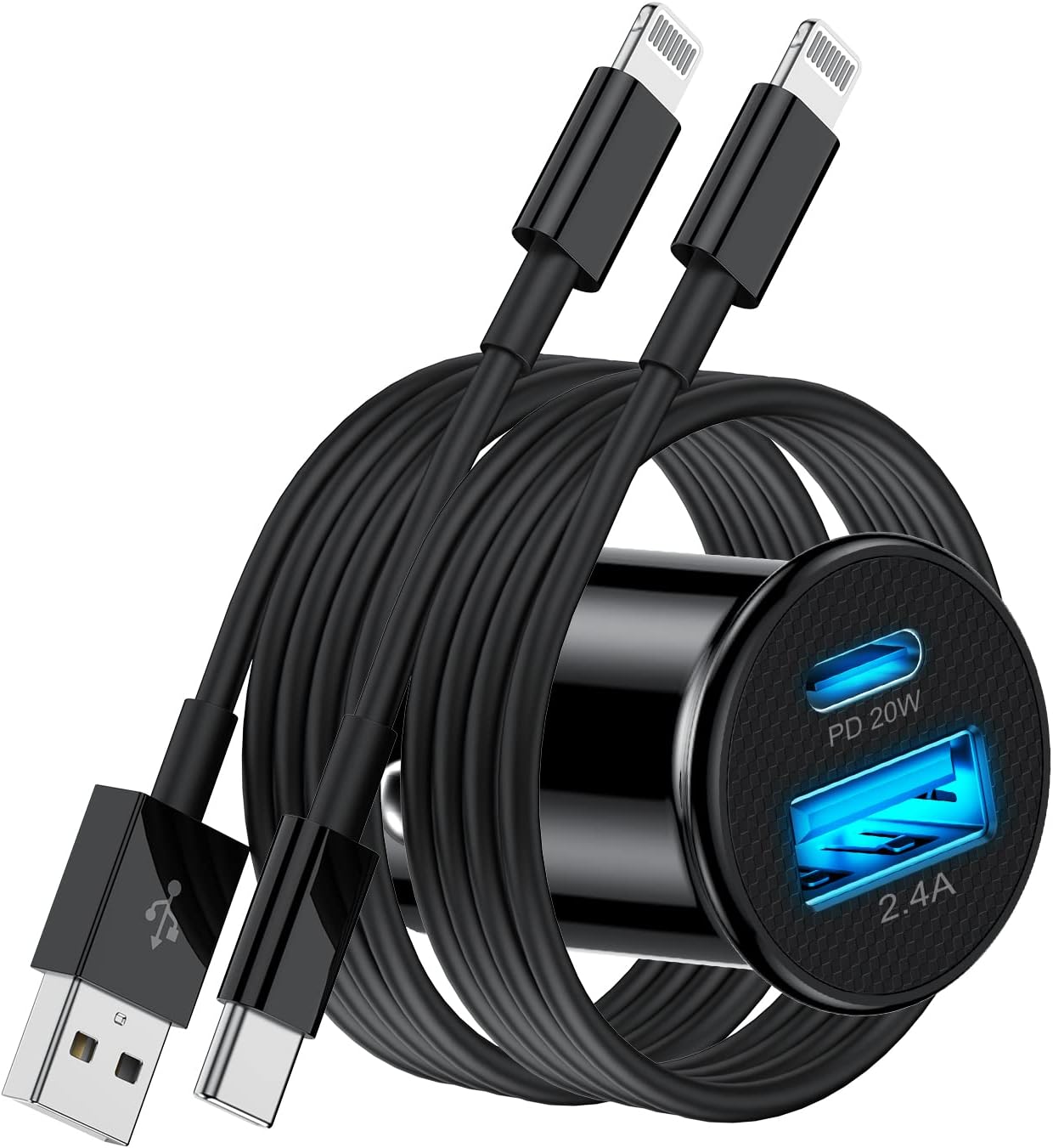 Kitminun Apple Certified Fast Car Charger Set