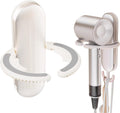 Space-Saving Blow Dryer Holder - Foldable Rack for Dyson Supersonic (White)