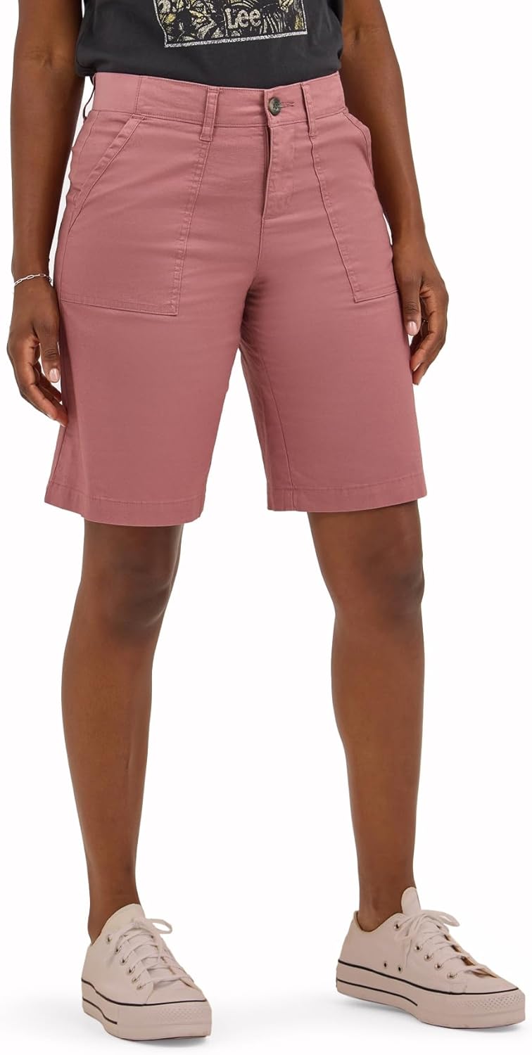 Lee Women's Ultra Lux Comfort Flex-to-Go Utility Bermuda Shorts