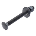 1/2 in x 5 in Black Carriage Bolt Kit - Durable Exterior Fastening