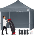 Ez Pop Up Canopy Tent 10x10 Commercial - Quick Setup Shade Shelter