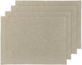 Vintage Khaki Linen Placemats Set of 4 for Stylish Table Settings