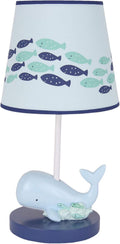 Oceania Blue Ocean Nursery Lamp with Shade & Bulb - Nautical Charm