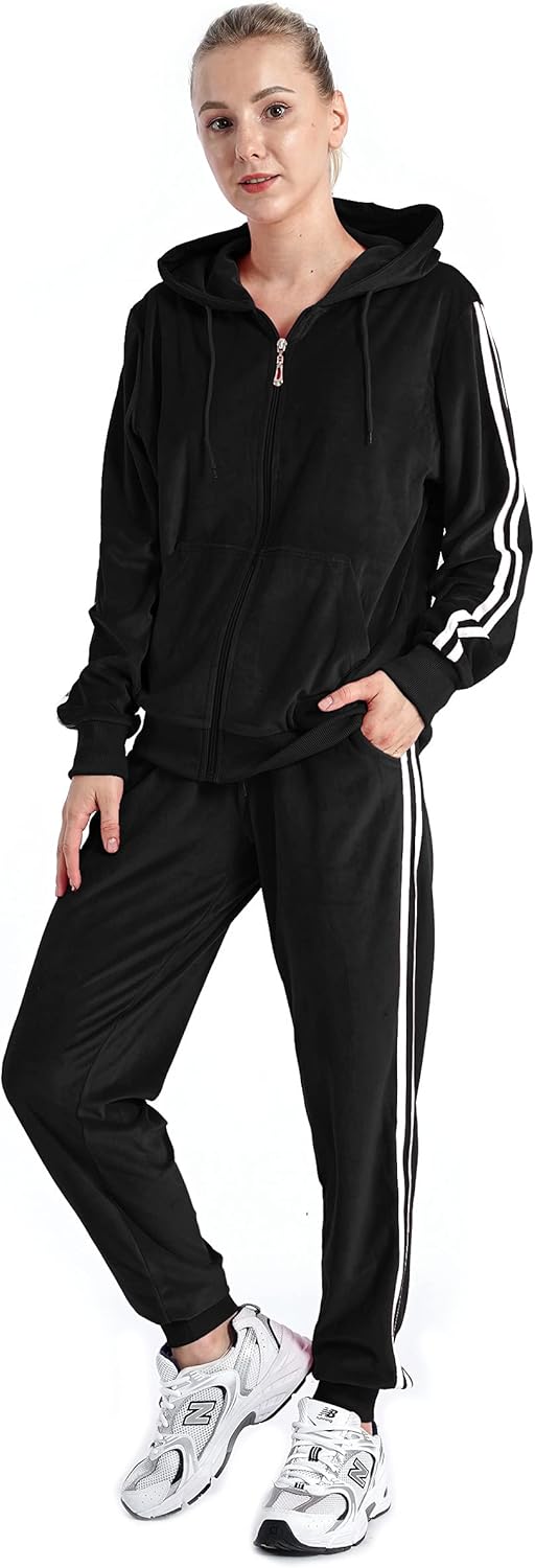 Yasumond Velour Tracksuit Womens Joggers Set for Comfort and Style