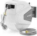 Ayleid Retractable Garden Hose Reel 1/2 in x 65 ft - Wall Mounted 180