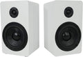 RockShelf 58W 360W White 5.25in Bookshelf Speakers - Clear Home Audio