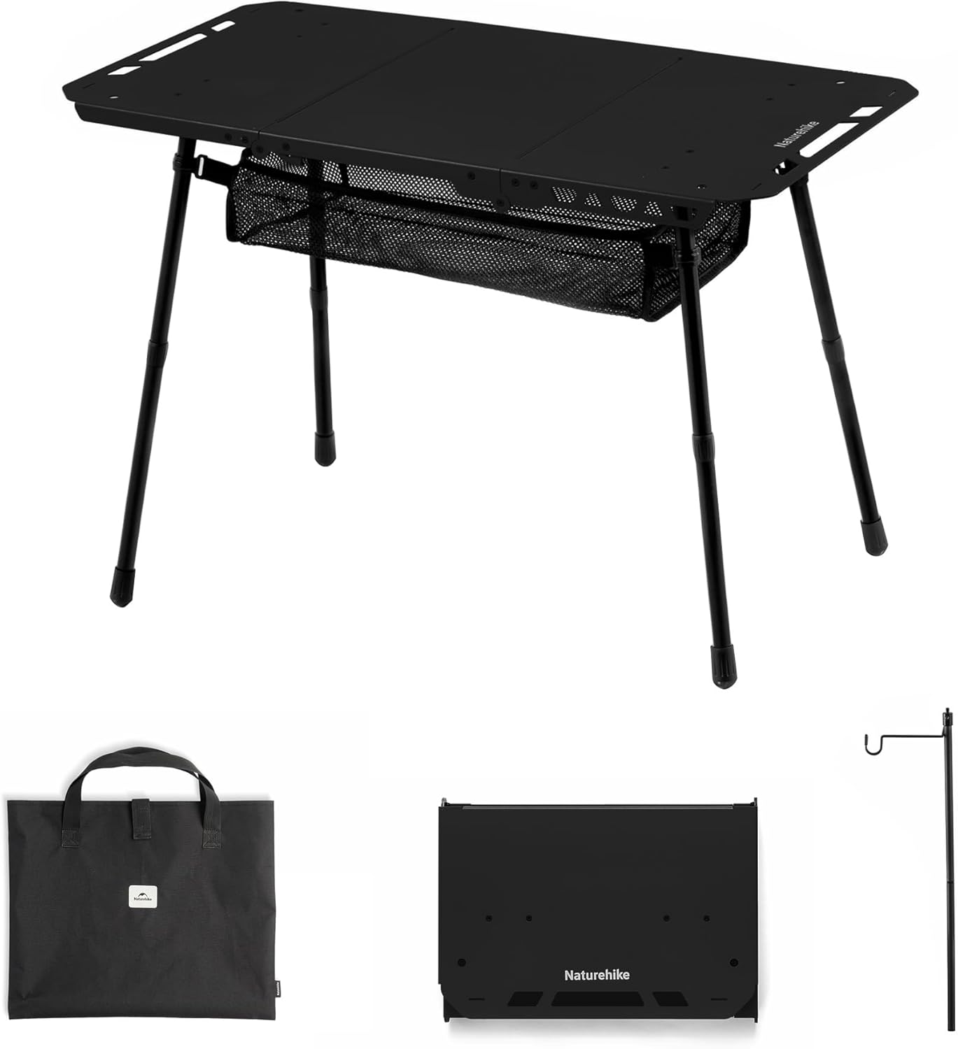 Naturehike Tactical Camping Table: Adjustable Height & Portable