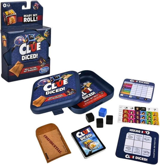 Hasbro Clue Diced Game, Quick & Portable Mystery Fun