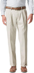 Dockers Mens Relaxed Fit Comfort Khaki Pants - Pleated (Style 617E)