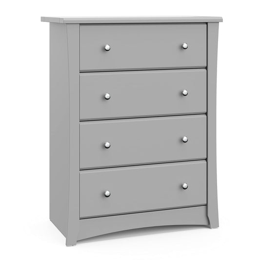 Storkcraft Crescent 4 Drawer Chest for Nursery and Kids Room