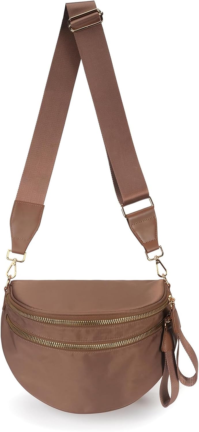 Pure Colour Crossbody Bag for Women - Stylish & Spacious Fanny Pack
