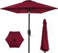7.5ft Heavy-Duty Round Outdoor Market Table Patio Umbrella - Easy