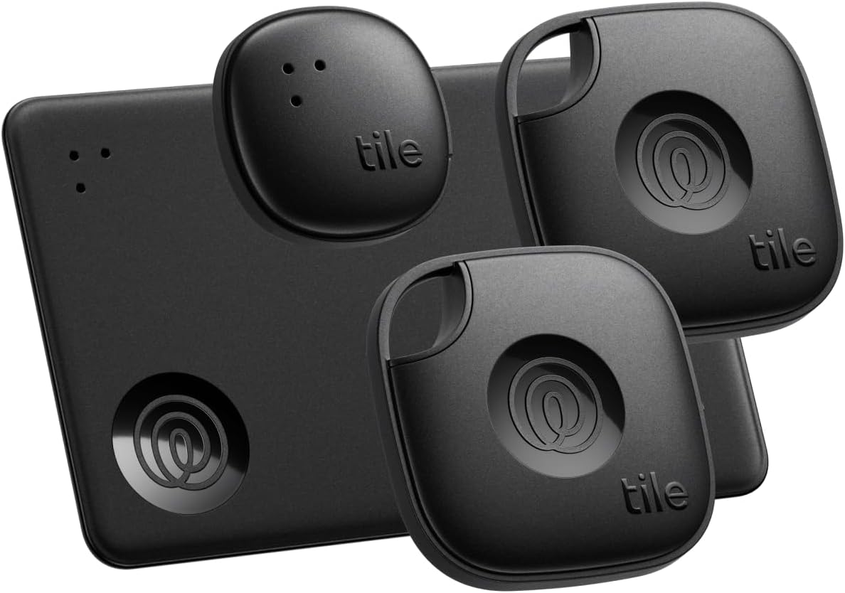 Find Easily with Tile Bluetooth Trackers - 4-Pack