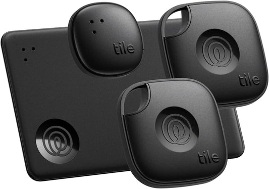 Find Easily with Tile Bluetooth Trackers - 4-Pack