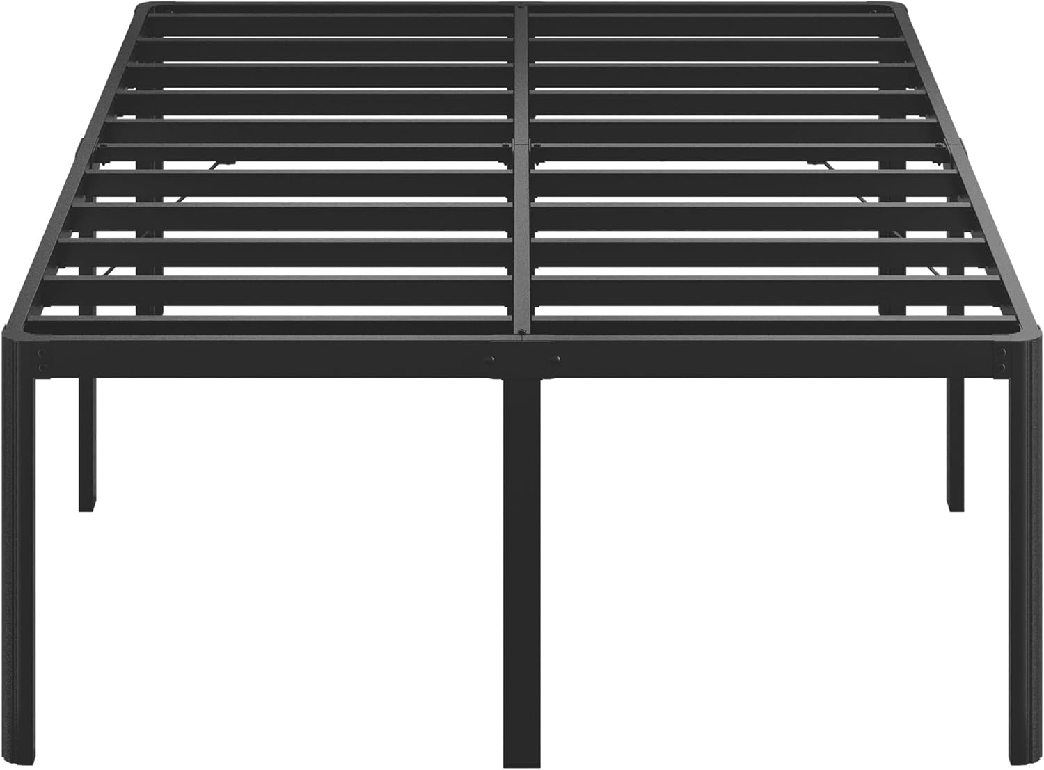 25 Inch High Queen Bed Frame with Rounded Corner Legs for Comfort