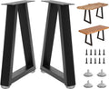 22 Inch Metal Desk Table Legs Trapezoid - Heavy Duty Support