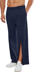 Tear Away Pants for Men Full Zipper Legs Sweat Pants - Post Surgery