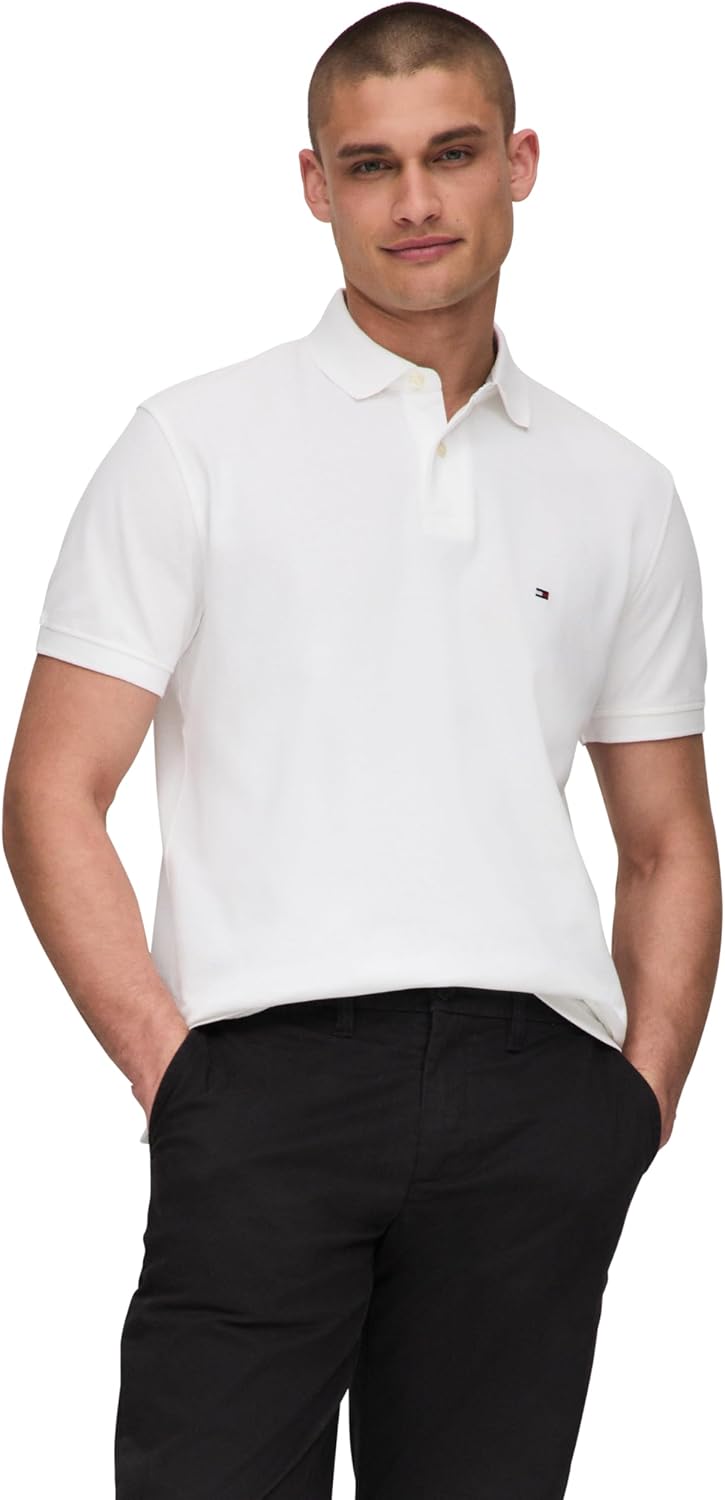 Tommy Hilfiger Men's Classic Fit Polo Shirts with Stretch Comfort