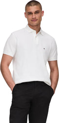 Tommy Hilfiger Men's Short Sleeve Polo Shirt Classic Fit - Comfortable