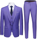 Men's 3 Piece Slim Fit Suit One Button Jacket Vest Pants Set