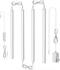 Under Cabinet Led Light Plug in 12 in 4-Pack - Dimmable Cold White