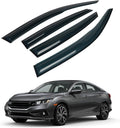 4PCS Rain Guards Window Visors Fits Honda Civic 2016-2021 - Wind