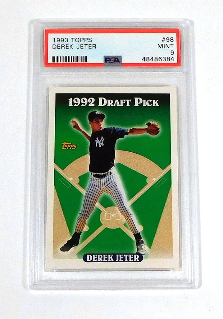 1993 Topps Derek Jeter Rookie Card PSA 9 Graded Mint Condition