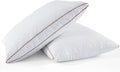 WOLKI Deluxe Goose Down Queen Pillows x2, 100% Cotton Cover, Hotel Quality for All Sleepers