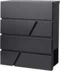 Locking Mailbox Wall Mount - Large Capacity Waterproof Mailbox