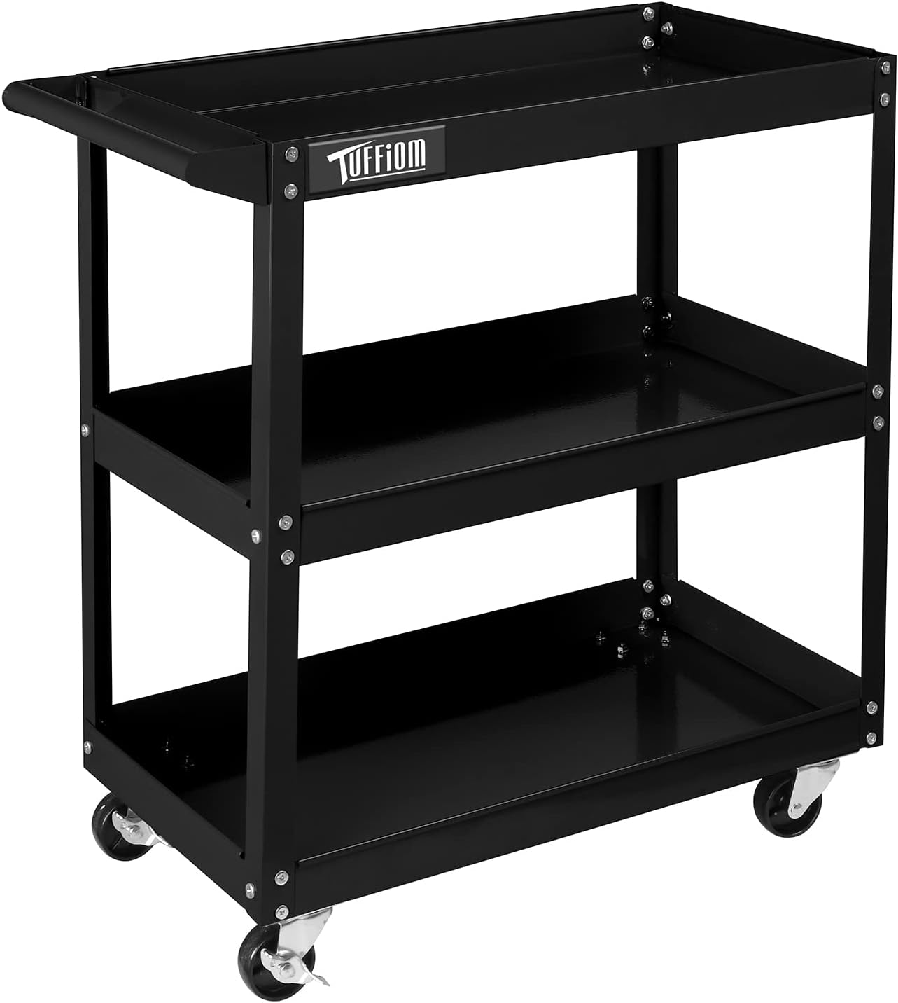 TUFFIOM 3 Tier Rolling Tool Cart with 330 Lbs Capacity