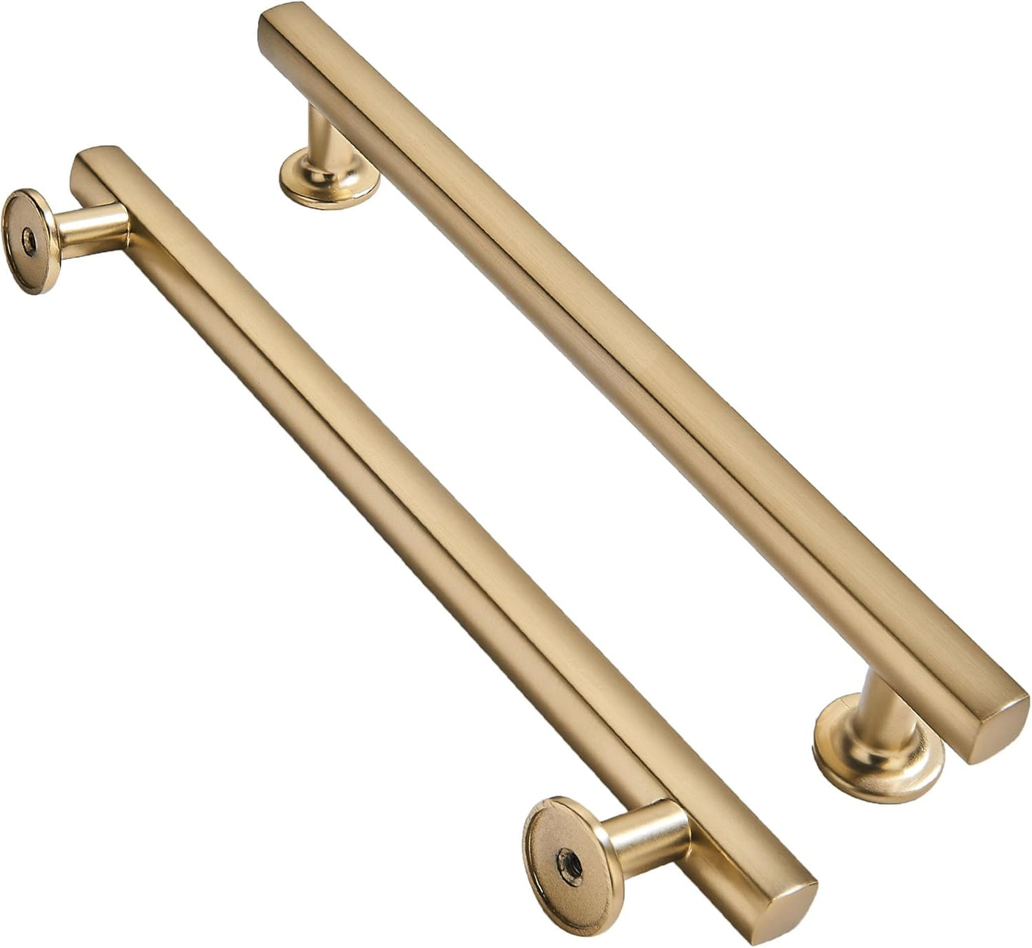 Brushed Brass Cabinet Pulls - 10 Pack 5 Inch Heavy Duty Handles