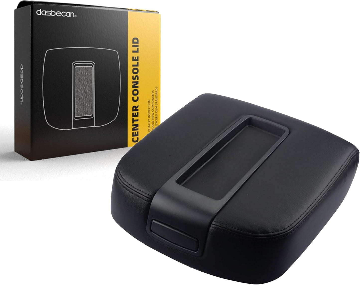 Dasbecan Center Console Armrest Lid Cover for Chevy & GMC