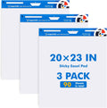 maxtek Chart Paper 20x23 Large Sticky Easel Pad - 3 Packs