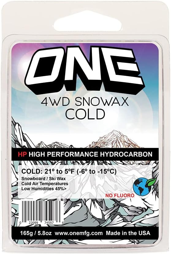 One Ball Jay 4WD Ski & Snowboard Wax 165g - Cold Snow - Tropical Scent