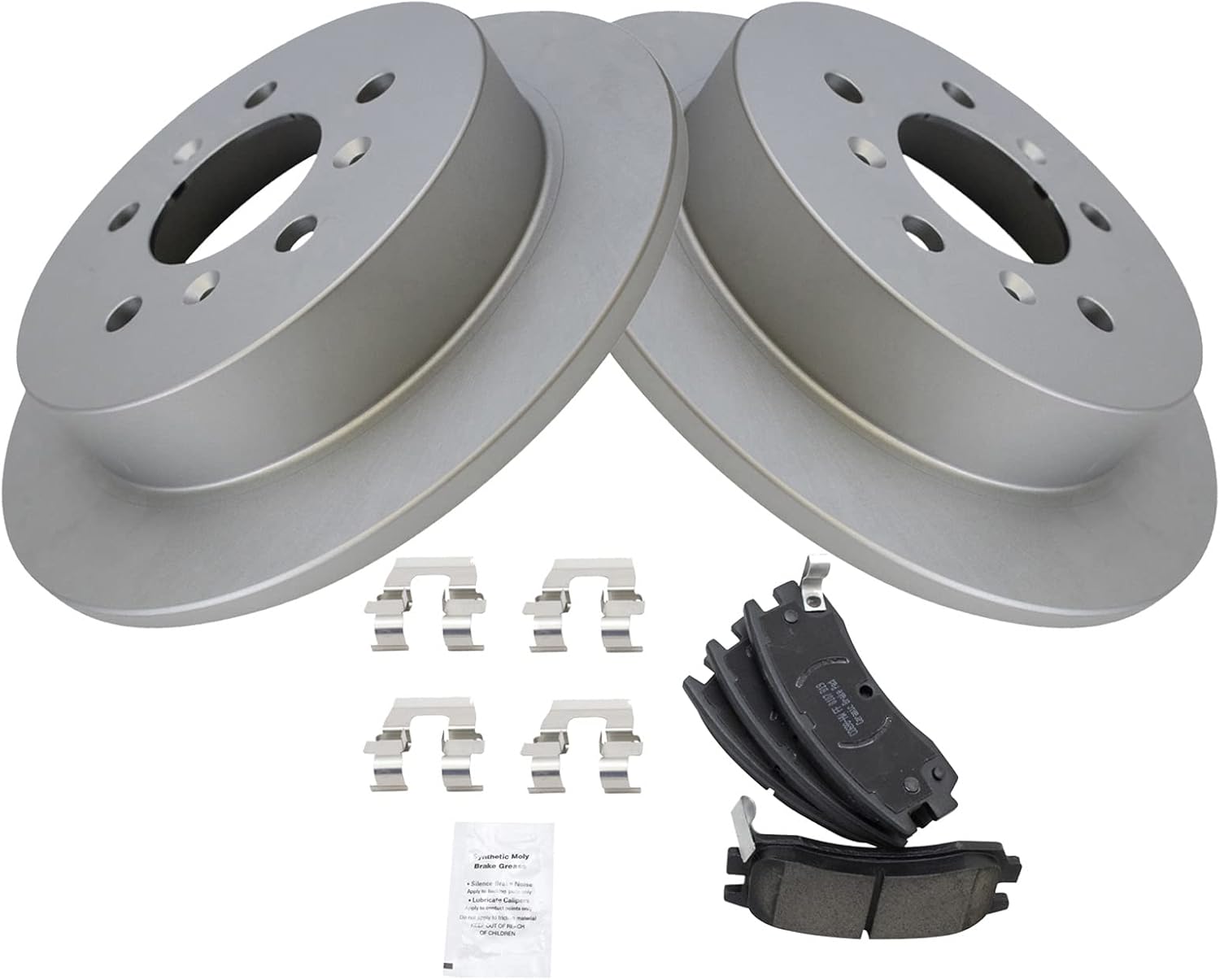 TRQ Rear Brake Pad & Rotor Kit for 2009 Buick LaCrosse & More