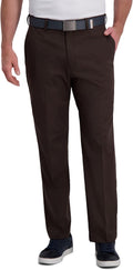 Haggar Cool Right Performance Flex Classic Fit Flat Front Pant wrinkle