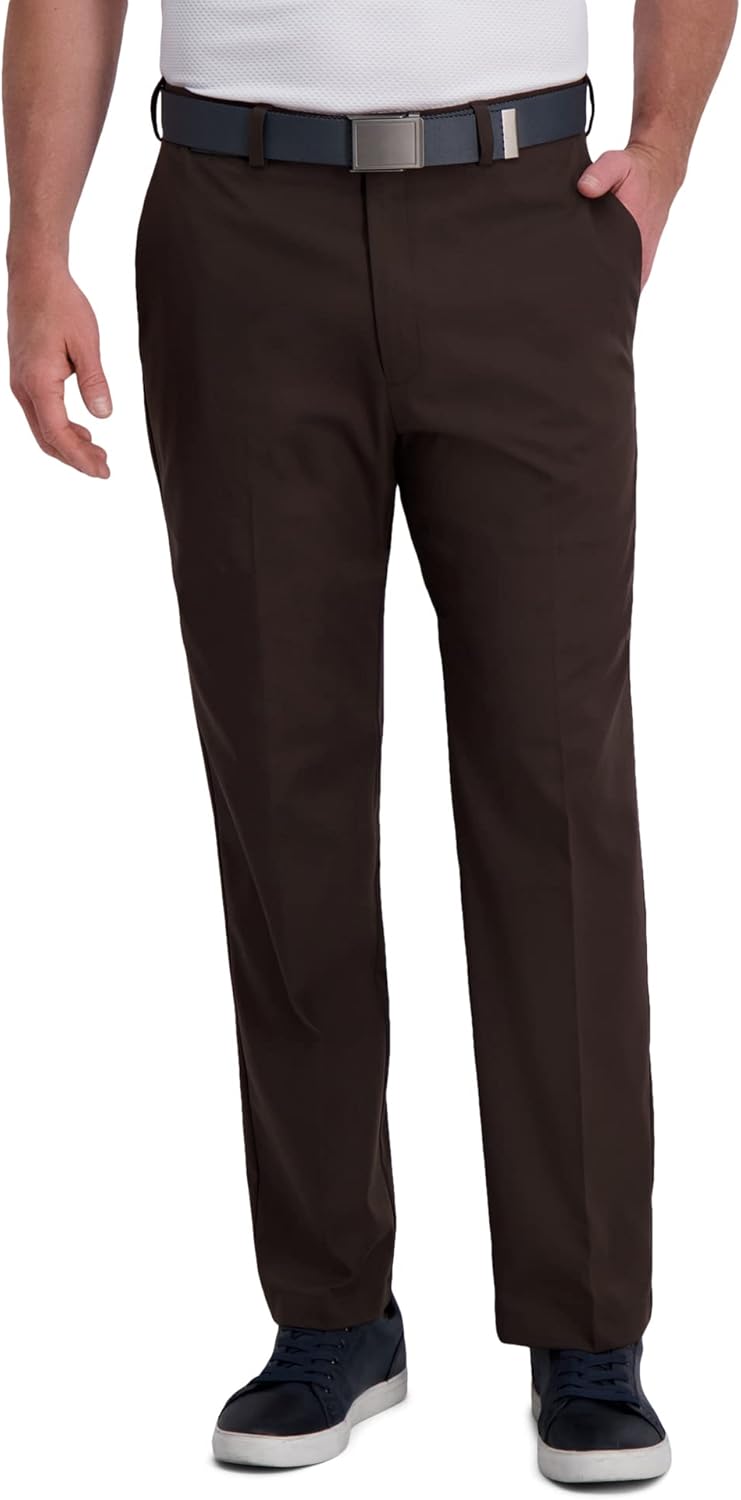 Haggar Mens Cool Right Performance Flex Classic Fit Pants