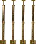 19.5ft-34.5ft Adjustable House Floor Jacks 4-Pack - Heavy Duty Support