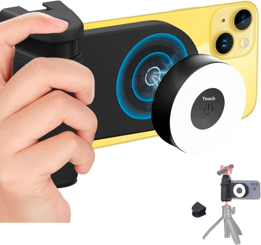 HAFOKO Magnetic Camera Grip with Light & Remote