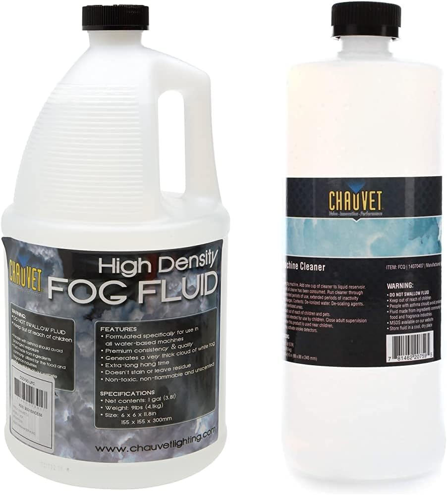 Chauvet DJ High-Density Fog Machine Fluid and Cleaner Combo