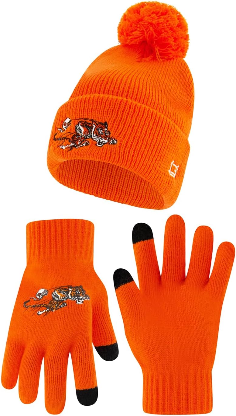 Ultra Game NFL Official Super Soft Heritage Logo Beanie & Gloves