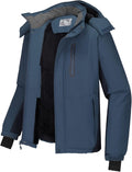 CAMEL CROWN Men's Waterproof Ski Jacket - Warm, Windproof Winter Coat