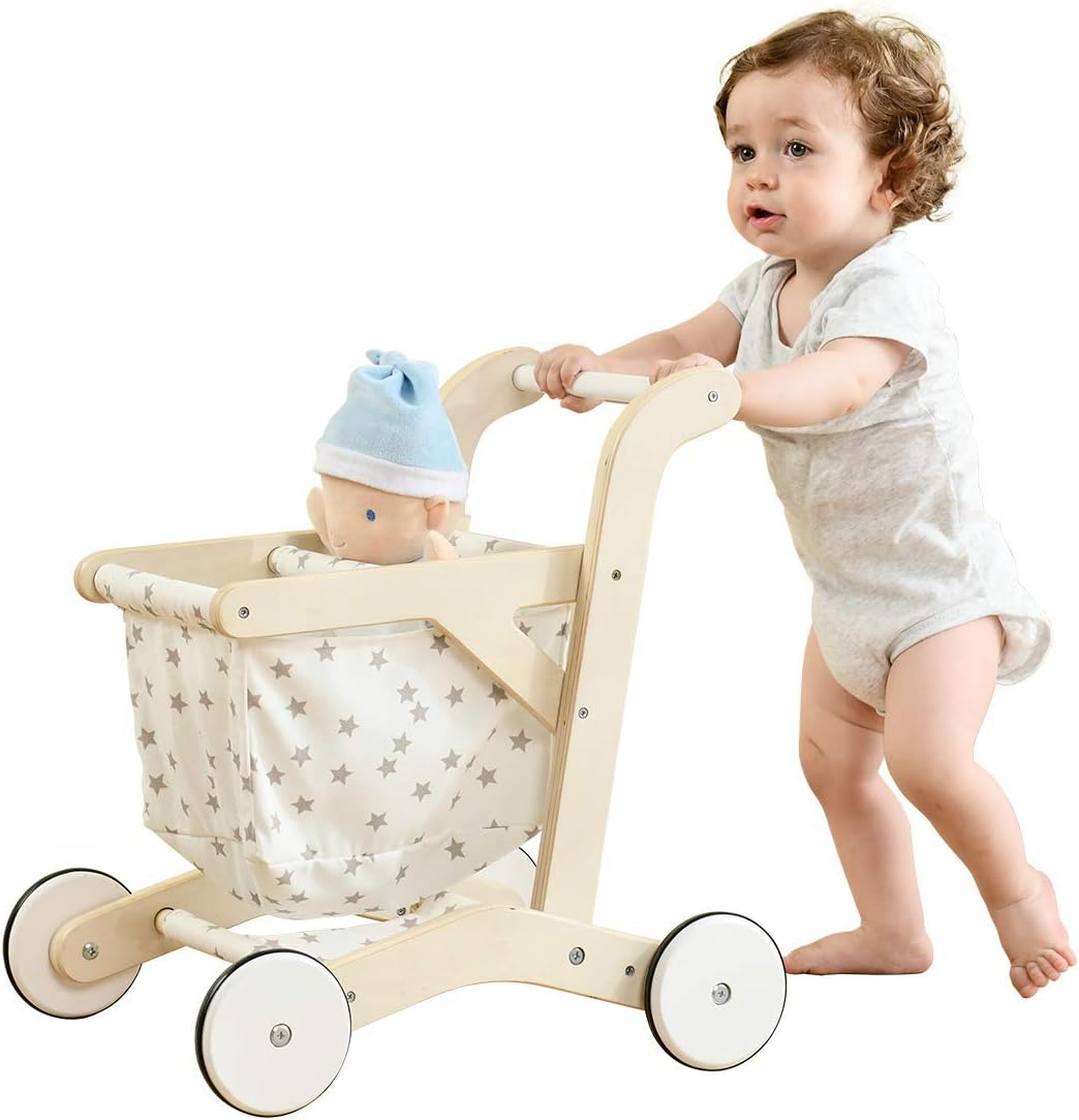 labebe Baby Push Walker Doll Stroller for Learning Toddlers