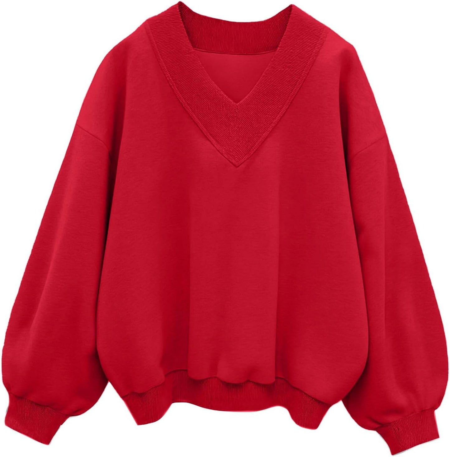 Hilinker Womens V Neck Oversized Sweatshirts for Casual Style