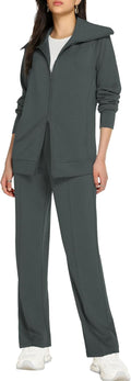 Casly Lamiit Lounge Sets for Women - Fall 2-Piece Zip Tracksuit