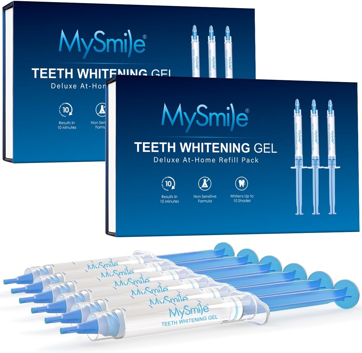MySmile Teeth Whitening Gel Refills Pack for Fast Results